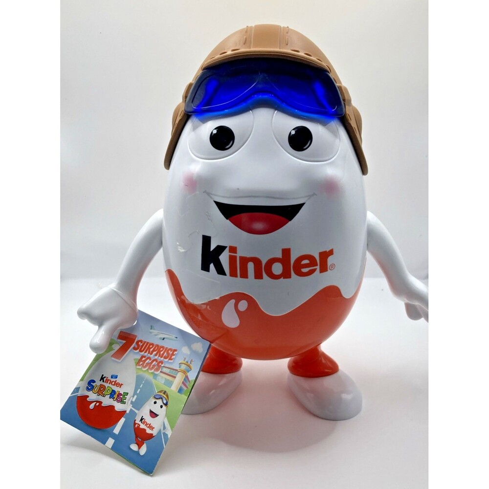 Kinder Advertising Figurine with Aviator Hat and Googles w/ Tags (No Candy)